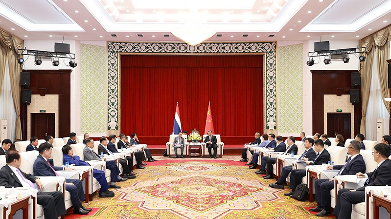 马兴瑞艾尔肯·吐尼亚孜会见泰国国会主席兼下议院...
