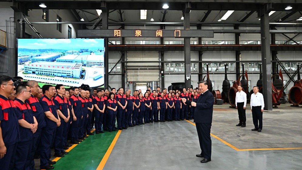 习近平在阳泉考察制造业企业发展